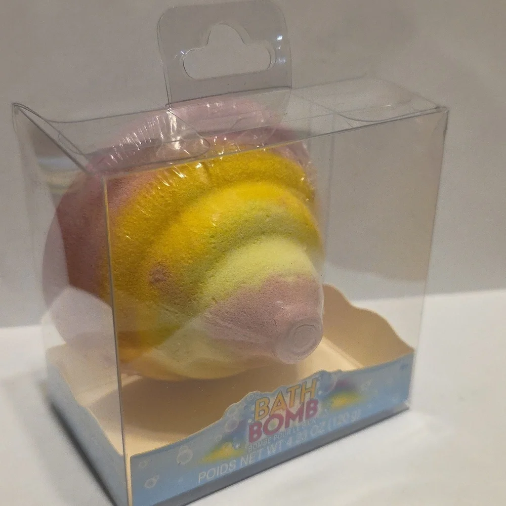 PINK RAINBOW UNICORN POOP BATH BOMB